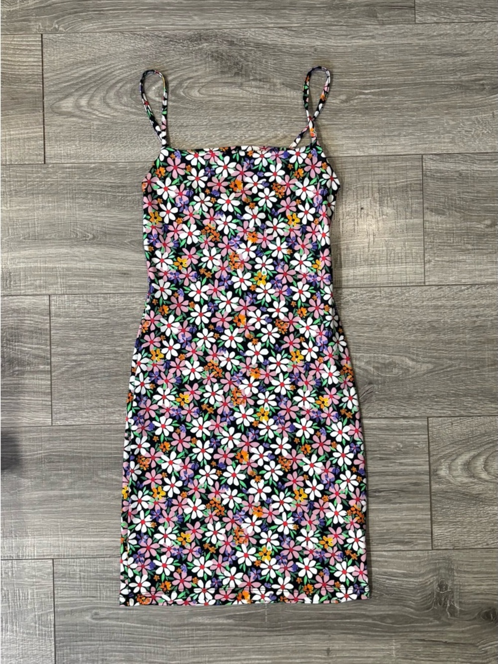 Zara Floral Print Bodycon Mini Dress Size S